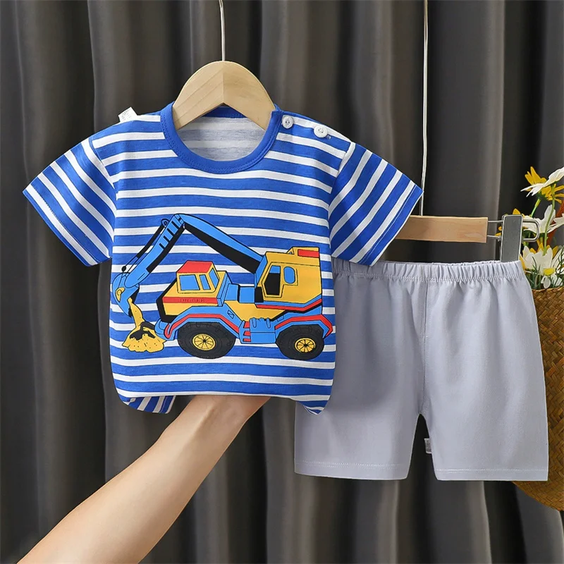 Conjunto verano manga corta niño - Top ligero y pantalón corto - imagen 2