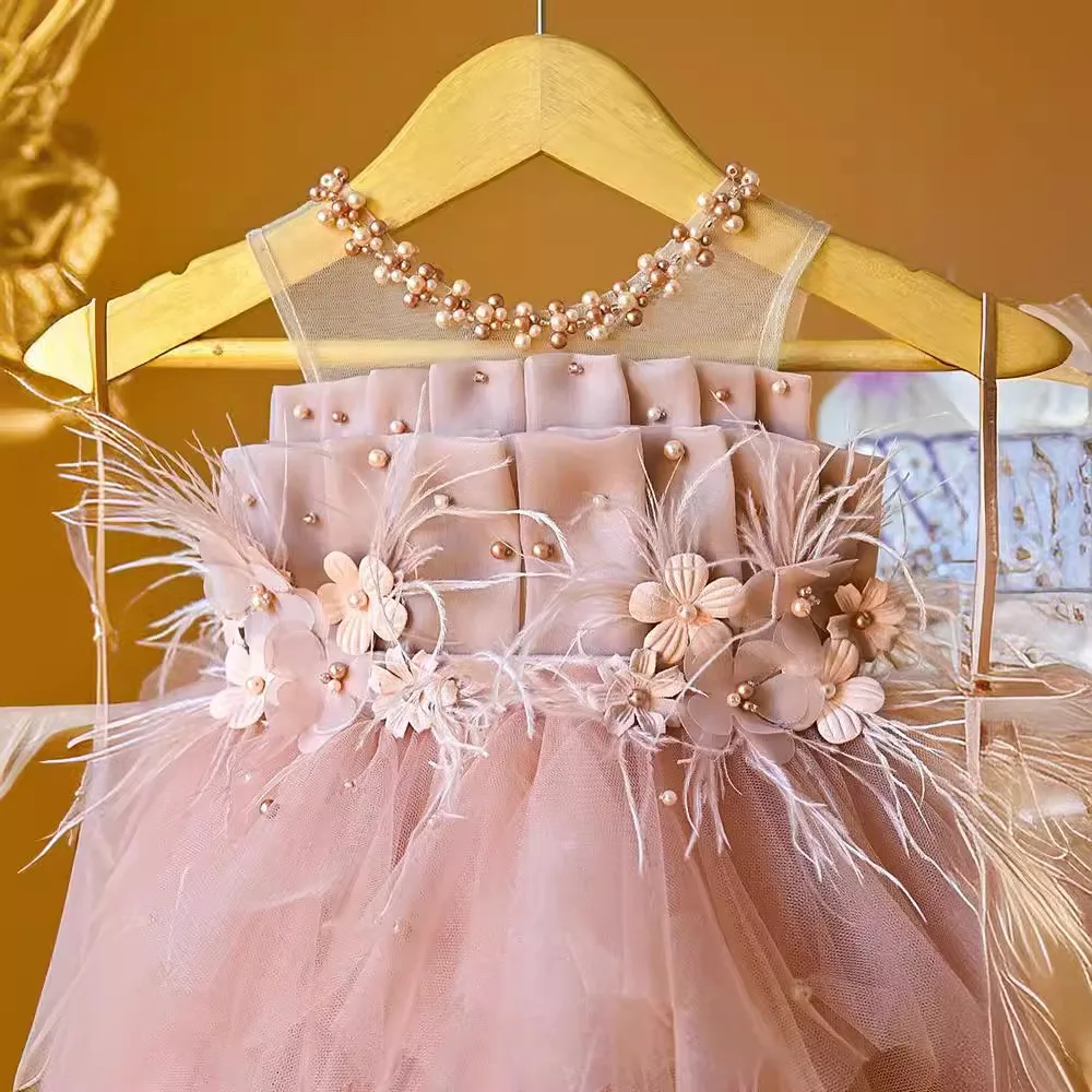 Vestido de princesa de cumpleaños para niña pequeña, confeti brillante, bohemio, pastel de arcoíris, traje para sesión de fotos de 1 a 6T - imagen 4