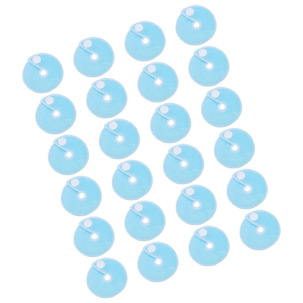 Almohadilla de microfibra para el ombligo del bebé, almohadillas de tubo de alimentación para amamantar, fundas de algodón de bambú para niños, 24 piezas - imagen 3