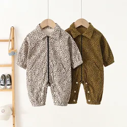 Monos de pana leopardo para bebé – Otoño