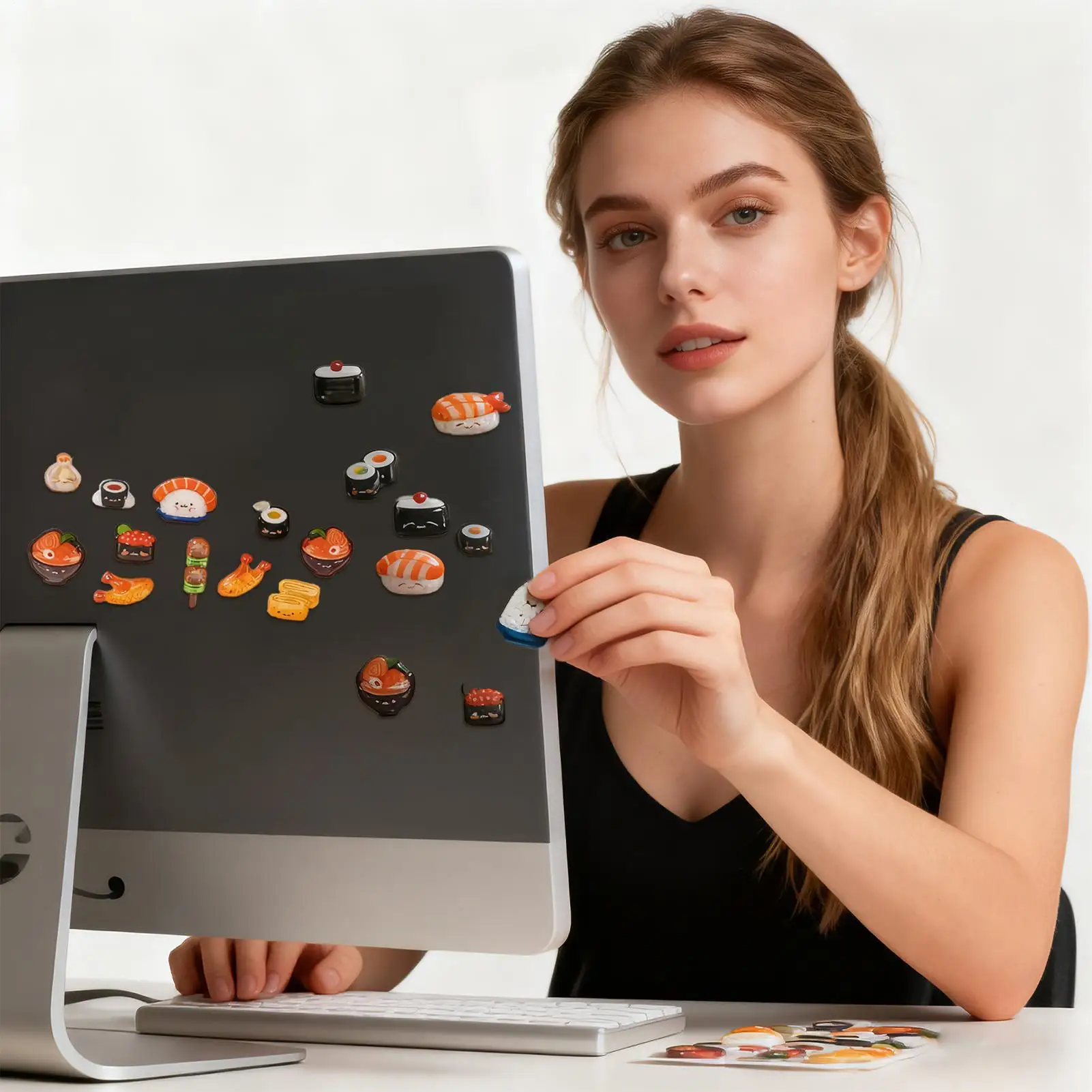 Pegatinas 3D de comida infantil – Adhesivos puff para manualidades - imagen 3