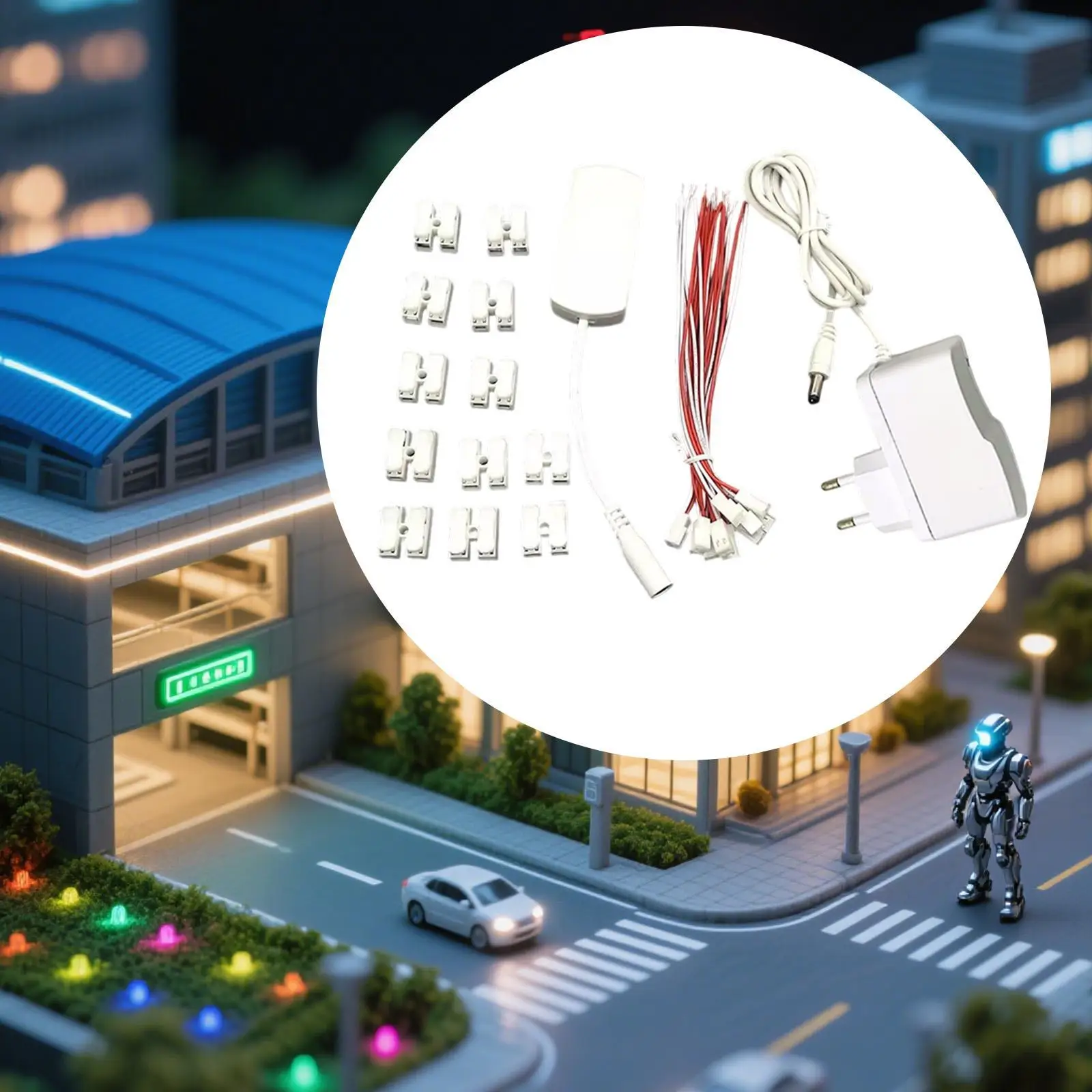 Kit de iluminación para casa de muñecas: fuente 3V y cableado - imagen 5