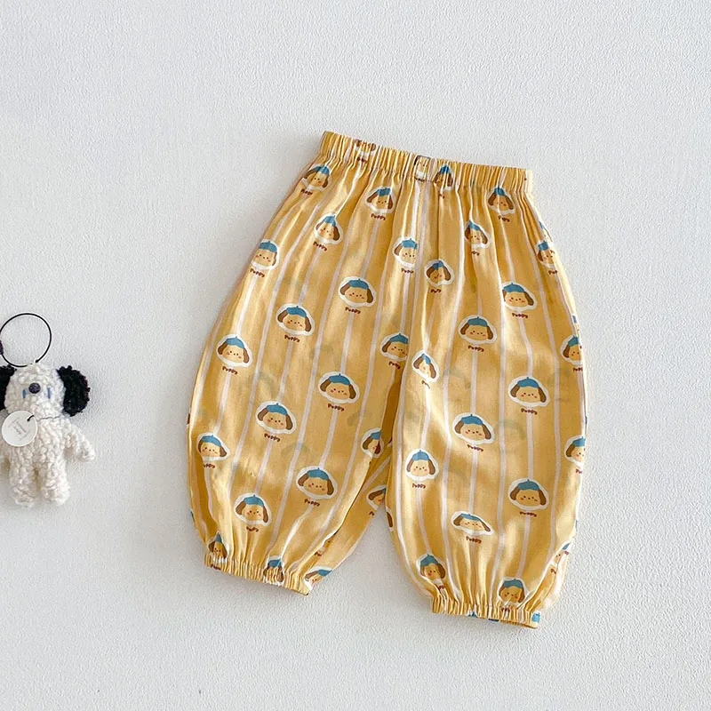 Pantalones niño verano con estampado de osos y protección antimosquitos - imagen 3