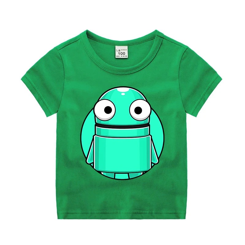 Juego R.E.P.O, Camiseta de algodón colorida para niños, camiseta de manga corta para niñas y niños, Top bonito de dibujos animados, ropa de moda de Anime de verano 2025 - imagen 2