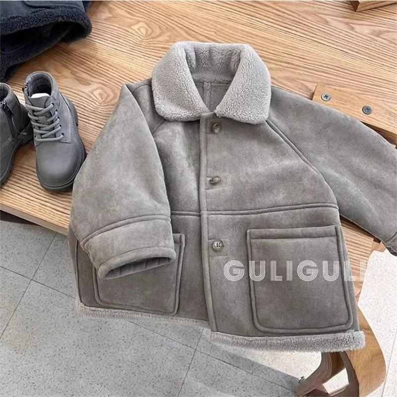 Chaqueta de lana gruesa para niños – Cálida otoño e invierno - imagen 3