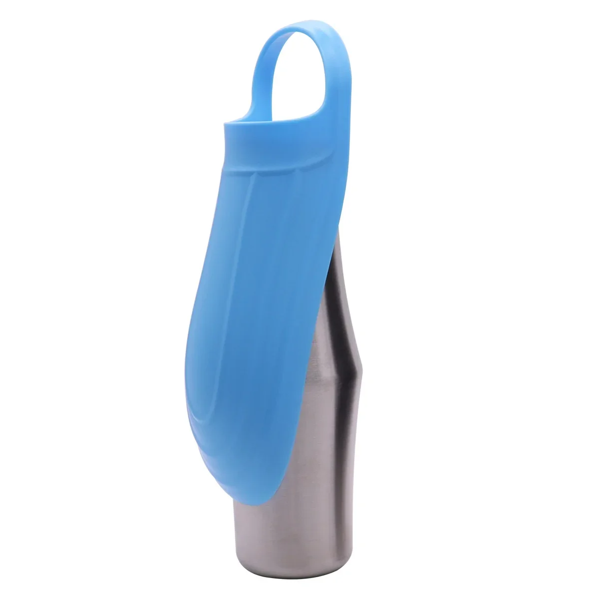 Taza de agua portátil para viaje de mascotas, hervidor de viaje para perros, alimentador de agua de acero inoxidable, suministros para beber - imagen 5