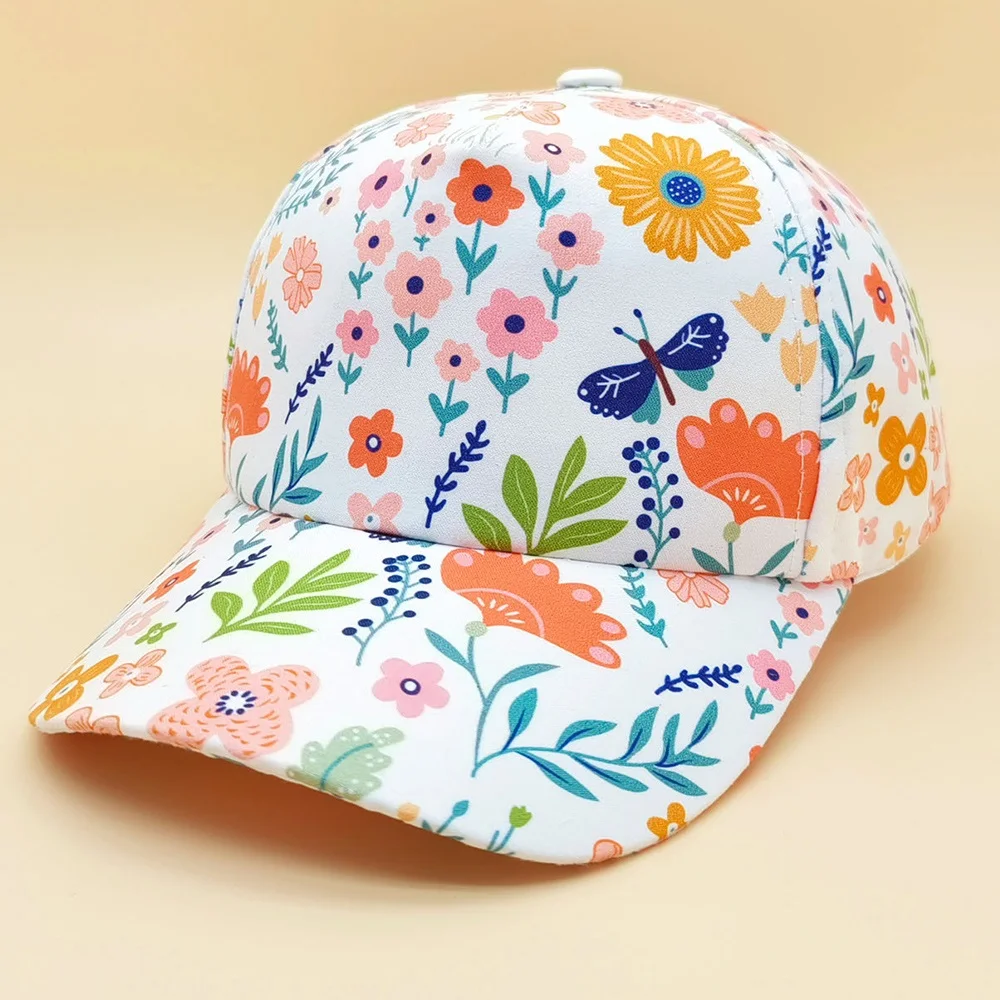 Gorra béisbol veraniega con animales animados para niños y niñas