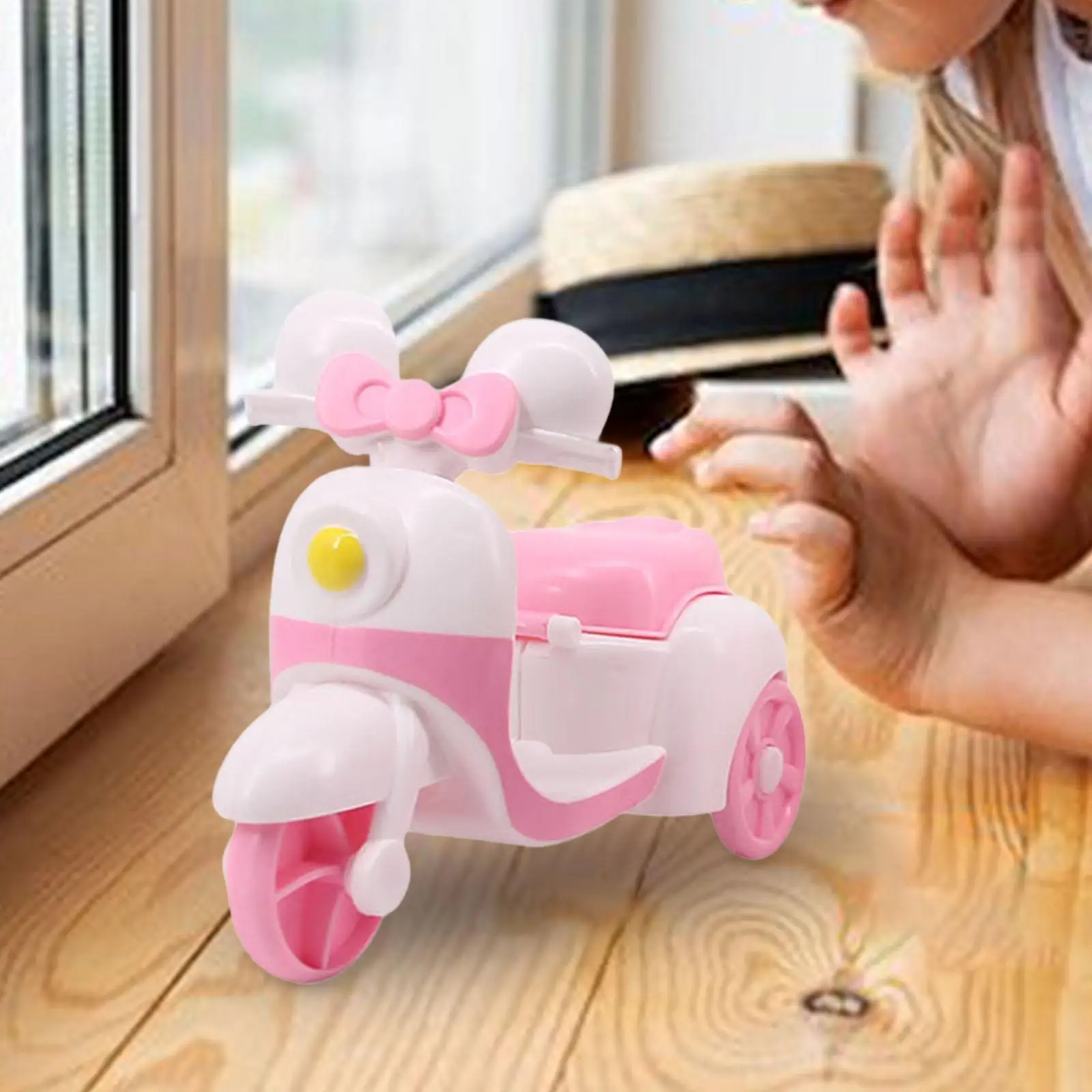 Mini muñeca decoración de motocicleta Linda Mini muñeca motocicleta juguete colección para niñas - imagen 3