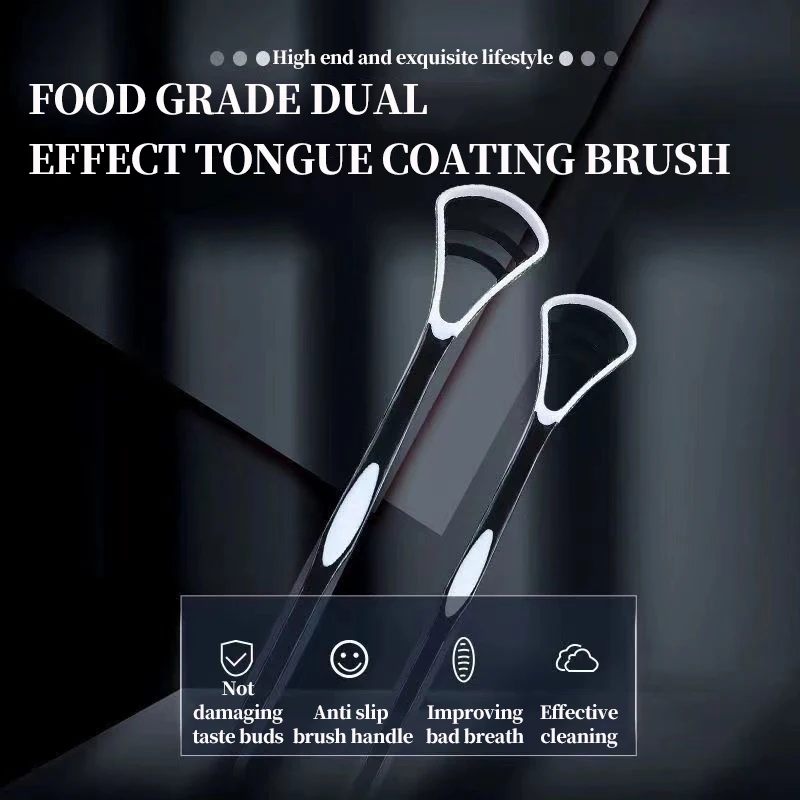 Raspador de lengua portátil - Limpiador lingual para adultos - imagen 2