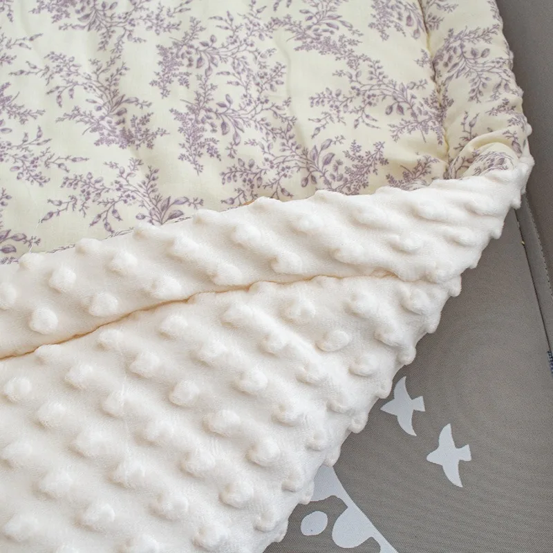 Cambiador de gasa de 2 capas ultrasuave, colchones sensoriales con puntos, alfombrilla multifuncional coreana de dibujos animados para pañales y siesta - imagen 2