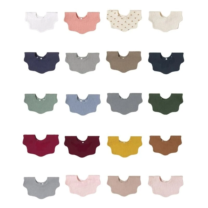 M76C paño para limpiar boca del bebé, babero algodón, babero para dentición 4 capas, toalla alimentación