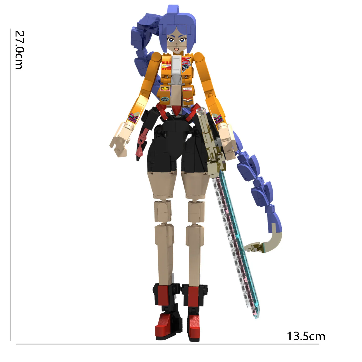 Bloques de construcción de Anime Kpop Demonios Hunters, juguete Mira Rumi Zoey, juguetes creativos para niños y niñas, juguetes de cuervo de León, regalo para niños - imagen 4