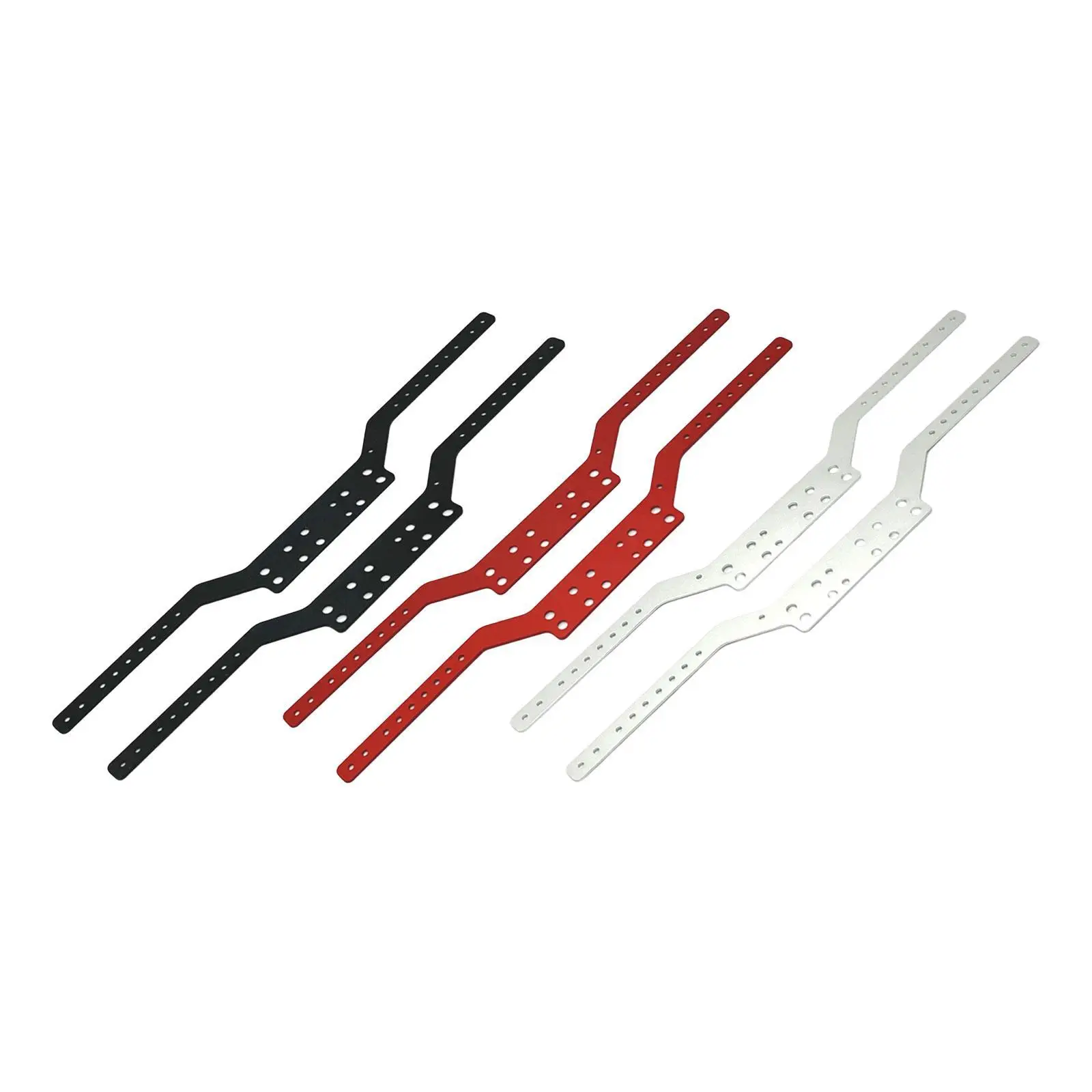 2 Pieces RC Car Chassis Frame Rails Accessories Sturdy DIY Modified Professional Upgrade for MN168 MN78 1/12 RC Carwler Car Part