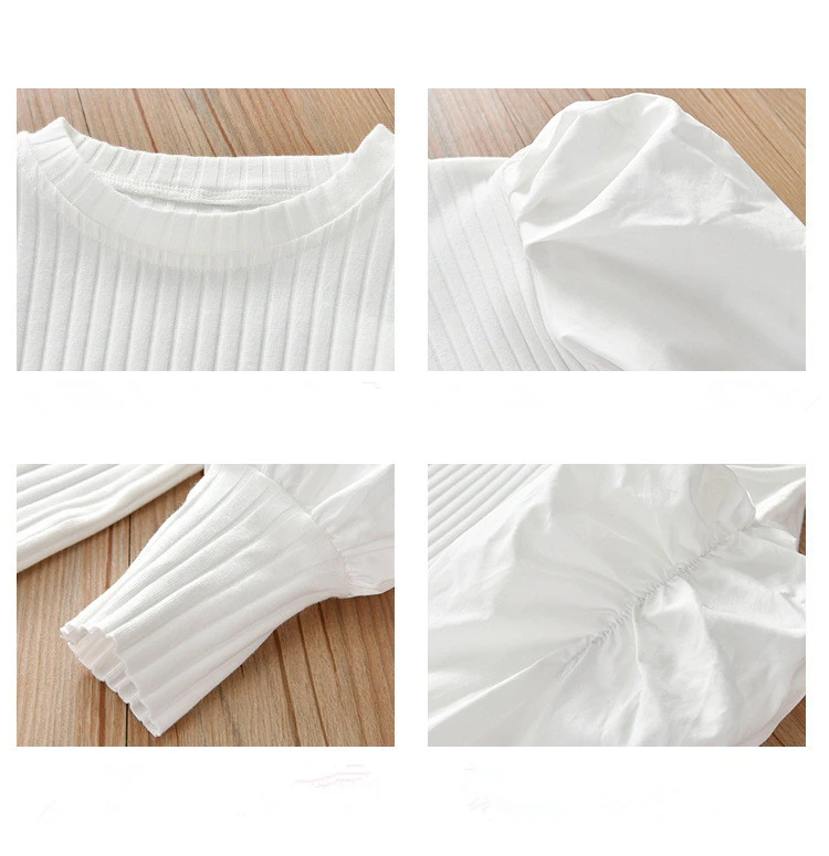 Detalle de manga de la camisa infantil