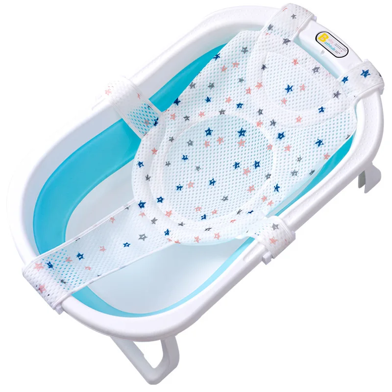 Almohada ajustable para bañera, cojín, red de baño infantil, cuna de ducha, elementos esenciales