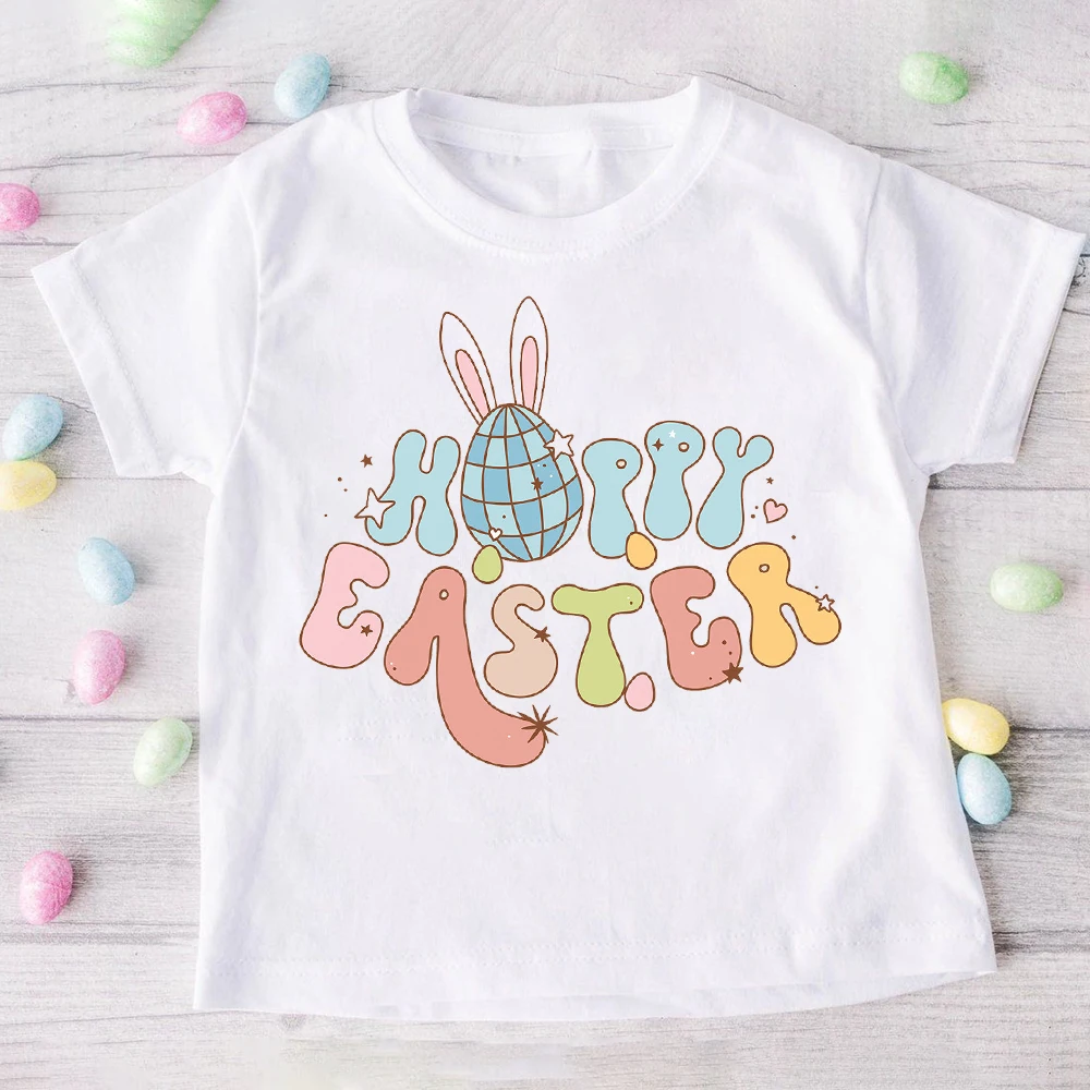 Camiseta niño con estampado de Feliz Pascua – Casual - imagen 2