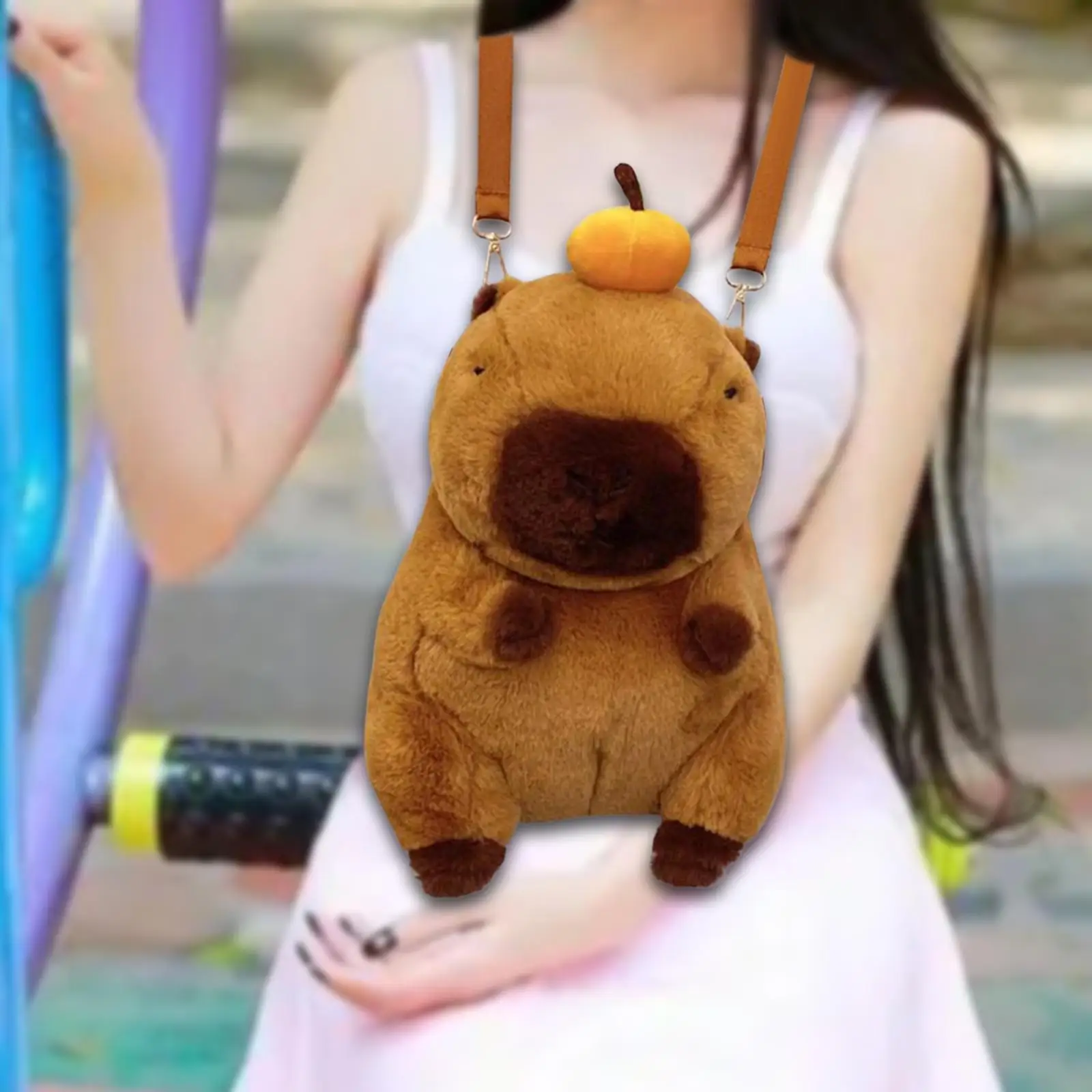Capybara Backpack Creative Toy Bag Fashion Lightweight Cute Cartoon Backpack for Shopping Men Women Travel Adult Indoor Outdoor