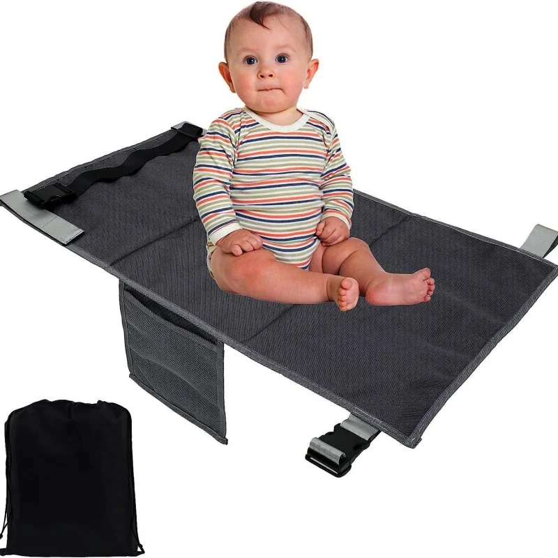 Cama de viaje portátil para niños, avión para bebé, asiento de coche, extensor de hamaca, Pedal de avión - imagen 3