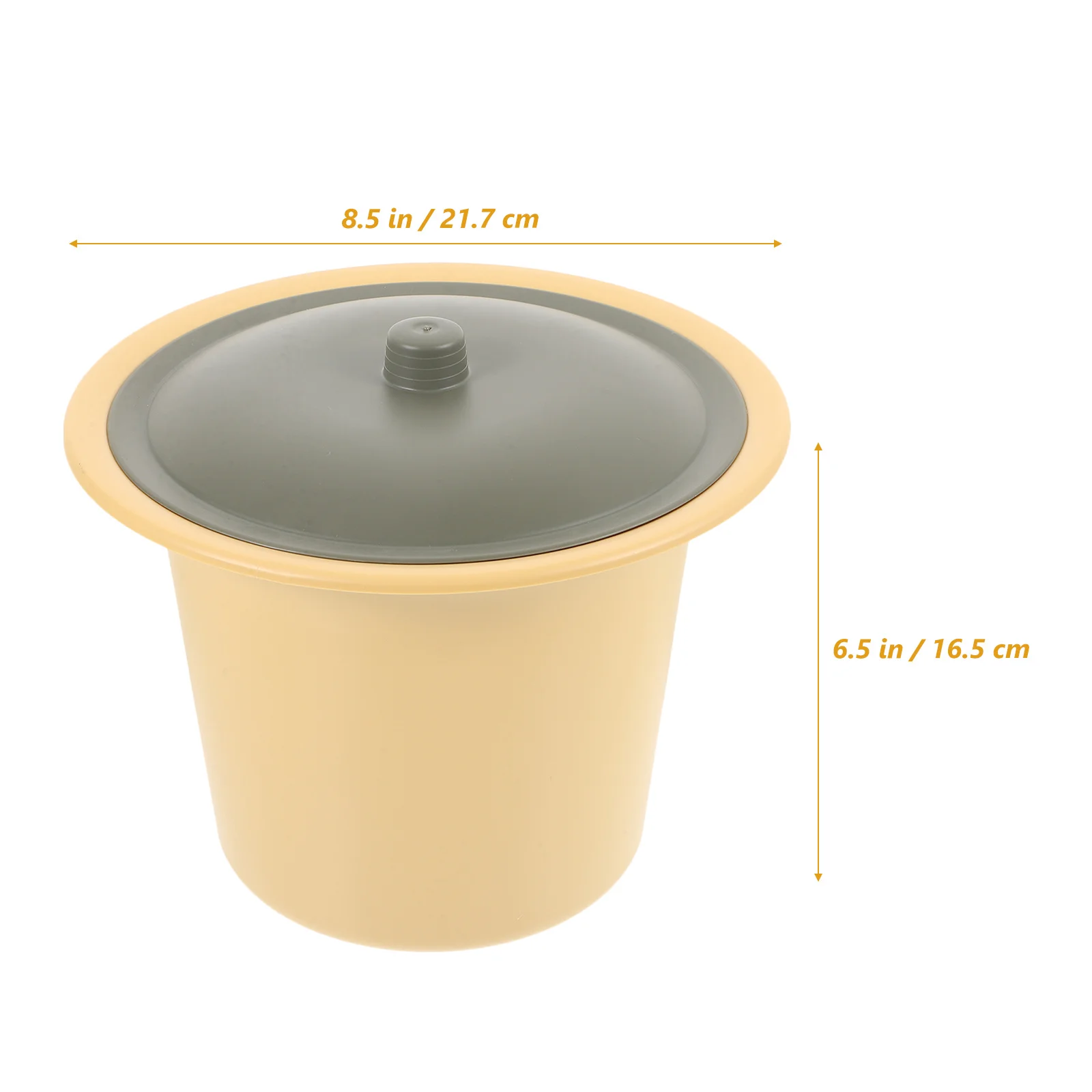 Bacinilla con Tapa, Portátil, de Plástico, Reutilizable, para Ancianos, Uso Doméstico, Viajes, Orinal, Inodoro - imagen 4