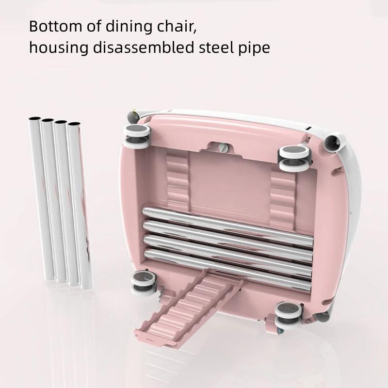 Silla de comedor para bebés y niños, mesa de comedor para el hogar, asiento plegable multifuncional, taburete bb portátil - imagen 5