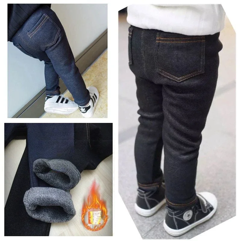 Pantalón vaquero de terciopelo con cintura elástica para niño