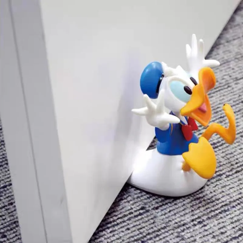 Nuevo Topes de puerta Disney Mickey Donald Duck dibujos animados Woody creativo 12cm a prueba de viento hogar Oficina anticolisión bloqueadores de tope de puerta - imagen 4