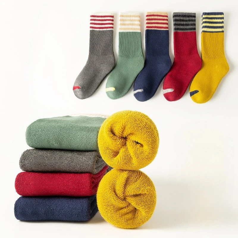 Calcetines de lana para niños – Invierno gruesos hasta pantorrilla - imagen 2