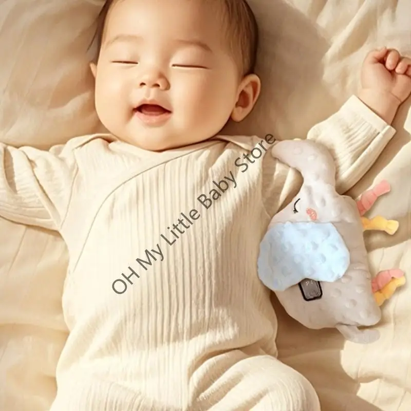 M76C recién nacidos reconfortantes muñeca juguete con tecnología vibración inteligente cobertura extraíble para bebé - imagen 2