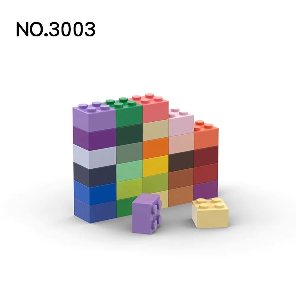 Piezas de 20 piezas MOC para niños, 3003 piezas de ladrillo 2x2 compatibles, bloques de construcción DIY, piezas de bloques de construcción, rompecabezas para niños, regalo de juguete - imagen 4