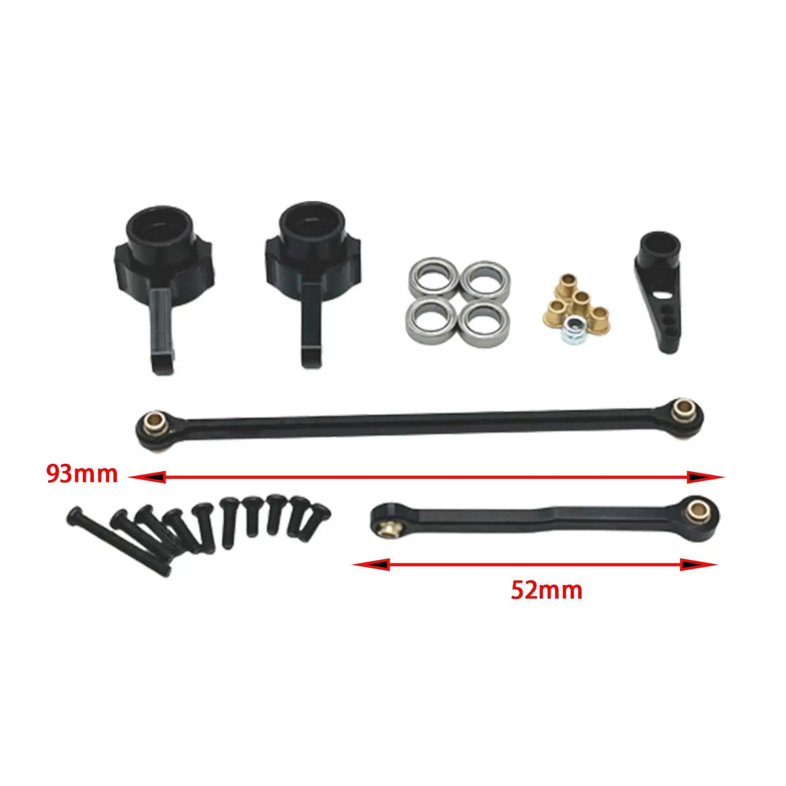 RC Vehicle Steering Link Rod Kit for MN82 D91 LC79 D90 1:12 Scale