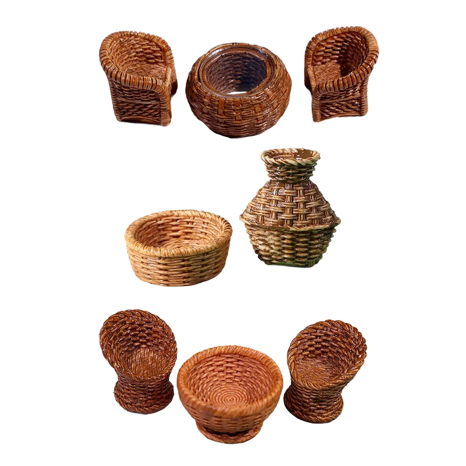 1:12 1:6 Dollhouse Furniture Micro Landscape Doll Accessories Decoration Scenery Supplies for Home Kitchen Living Room Ornaments