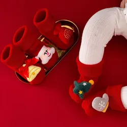Calcetines de felpa cálidos para niños 0-3 años - Medias gruesas