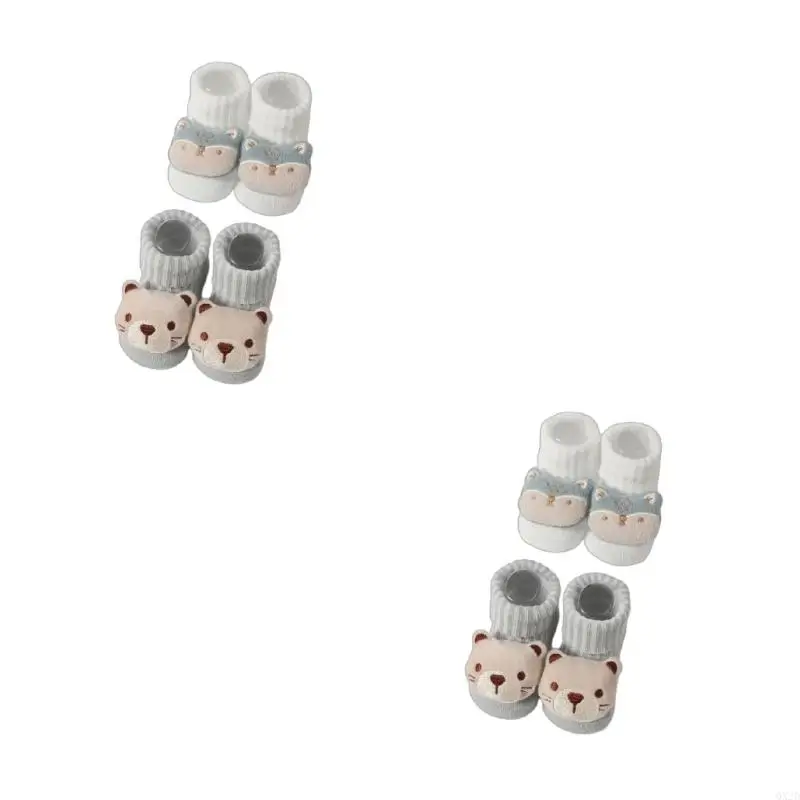 Calcetines de algodón con diseños de animales para niños – Cálidos y transpirables - imagen 4