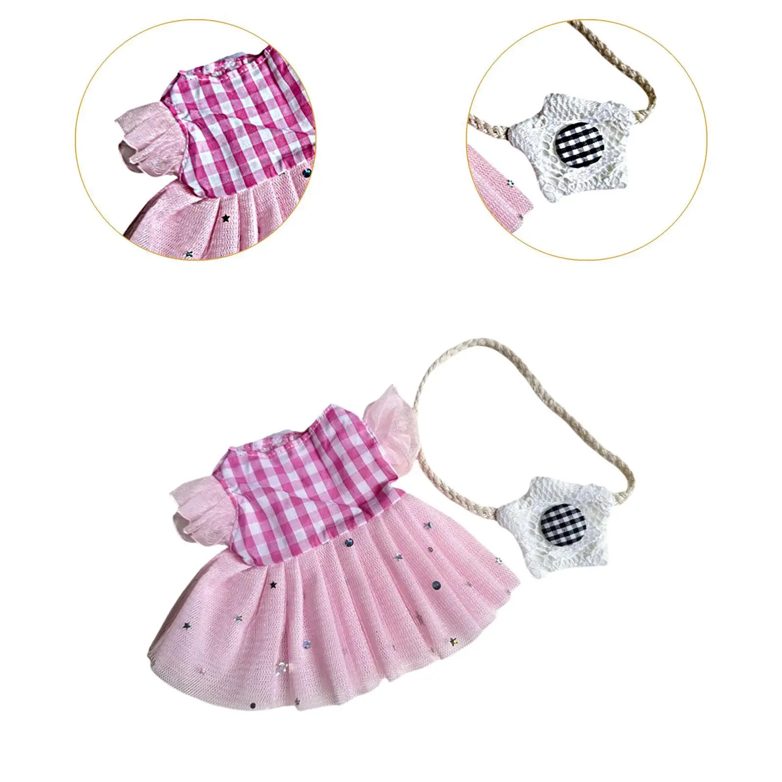 Doll Dress Doll Changing Clothes Toy Dress up Stylish DIY Comfortable Party