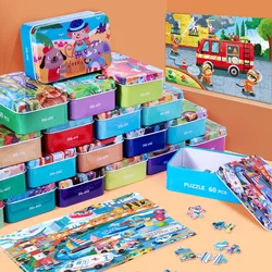 Rompecabezas de madera para niños con dinosaurios – educativo