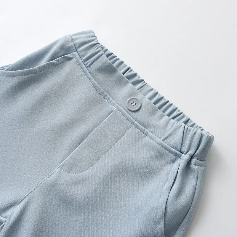 Conjunto de ropa de manga larga para bebés, chaleco falso con pajarita, dos camisas, pantalones, 2 piezas, trajes de vestido de fiesta de cumpleaños, ropa Formal - imagen 5