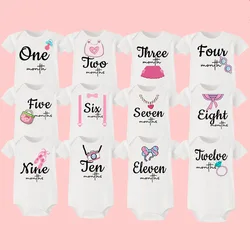 Body hitos bebé 12 meses para niña – Imágenes mensual