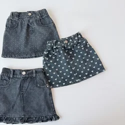 MILANCEL Falda pantalón vaquera para niños - Diseño de puntos