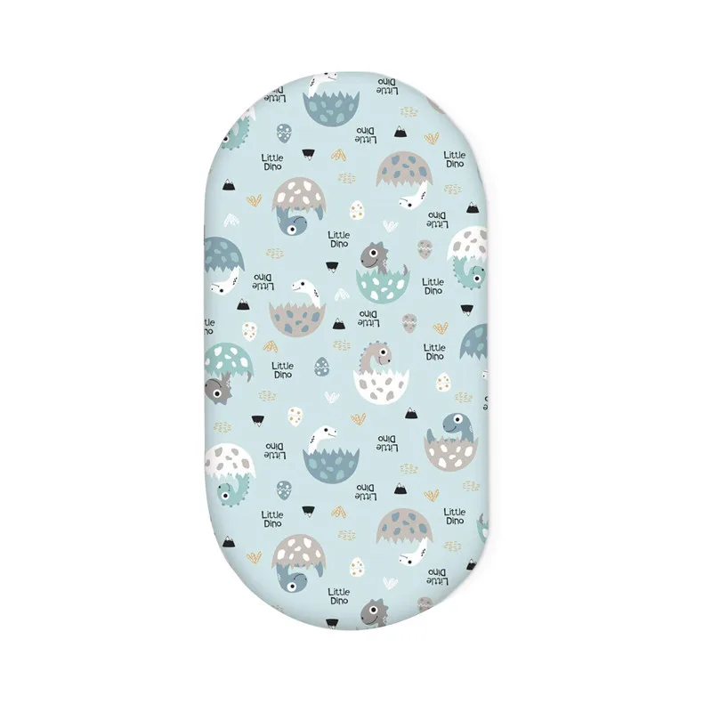 Sábana bajera ajustable para bebé, funda para cambiador de recién nacido, sábanas ajustadas para cuna transpirables con estampado sólido, funda de colchón para cuna, 1 Uds. - imagen 3