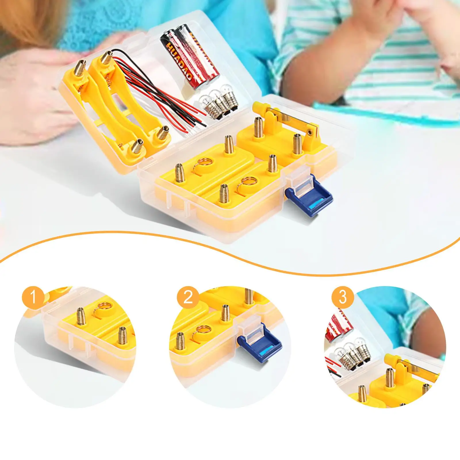 Circuito de aprendizaje de electricidad, manualidades DIY, estudiantes científicos físicos - imagen 3