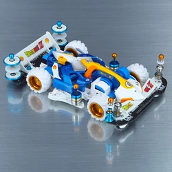 Coche de carreras MINI 4WD edición Vegeta con carcasa pintada