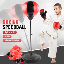 Balón de boxeo inflable para niños con guantes: juguete deportivo