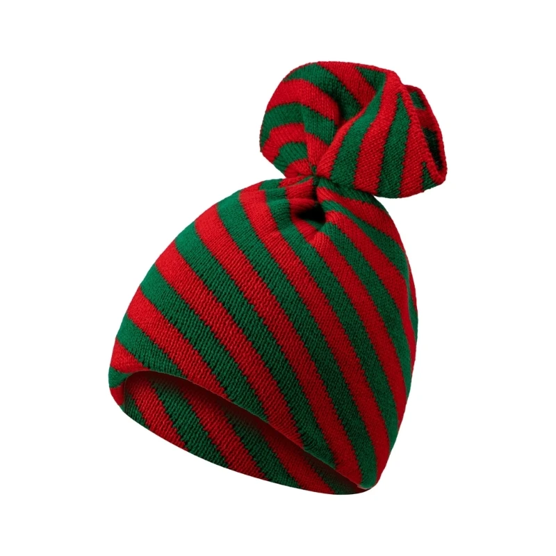 M76C encantadores sombreros de Navidad moldeados con dulces para bebés, sustancia acrílica suave, sombrero fino de Winterfest, complemento festivo infantil - imagen 5