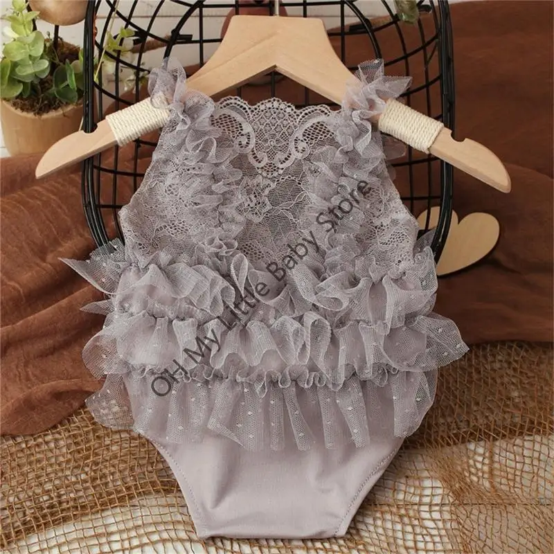 M76C Baby Girl Photo Clothing Sumente sin mangas Sumpers Dirma recién nacido. - imagen 4