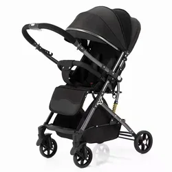 Cochecito de bebé ligero y plegable con asiento reclinable – práctico