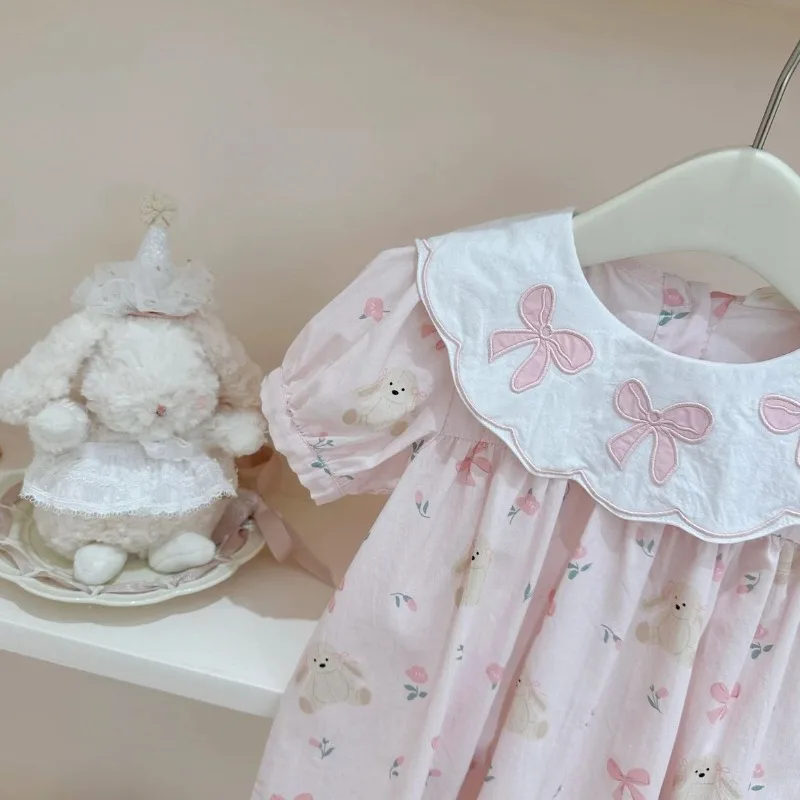 Nuevo vestido de princesa sin mangas, vestido suave y cómodo para niña, vestidos de muñeca de dibujos animados bonitos y versátiles, vestidos de verano exquisitos y dulces a la moda - imagen 3