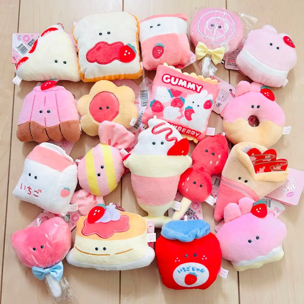 Yell world-juguete de peluche de 6cm con ojos redondos, fresa, mascota Petit BC, 25 tipos vol.2, mermelada de conejo kawaii, galleta, pastel, colgante relleno - imagen 2