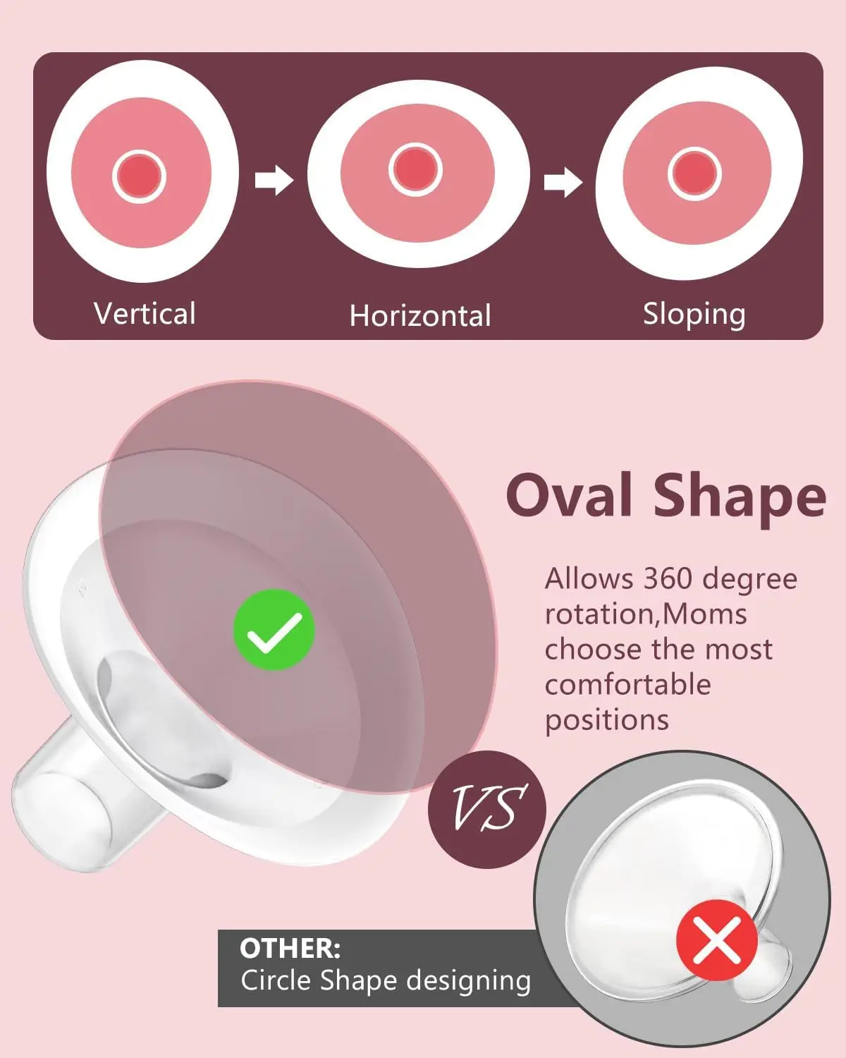 4 protectores de bridas ovaladas con bordes suaves integrados compatibles con bombas Medela/Lansionh, piezas de repuesto para estilo de bomba - imagen 4