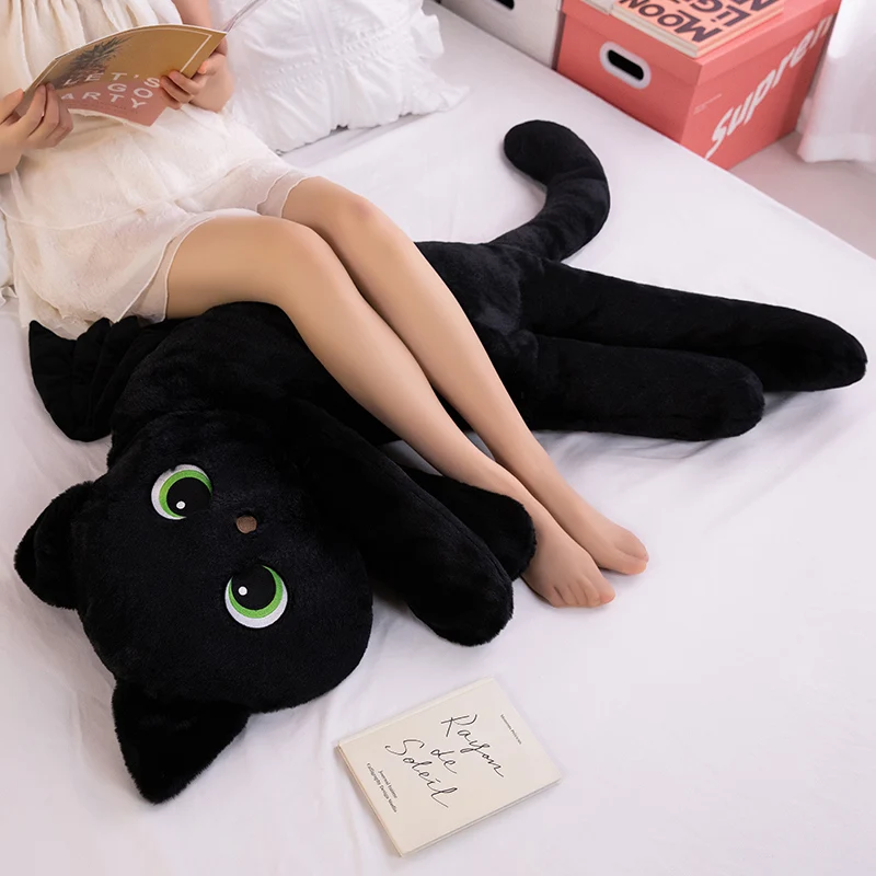 Cojín infantil gato negro con alas – Diseño dibujos animados - imagen 4