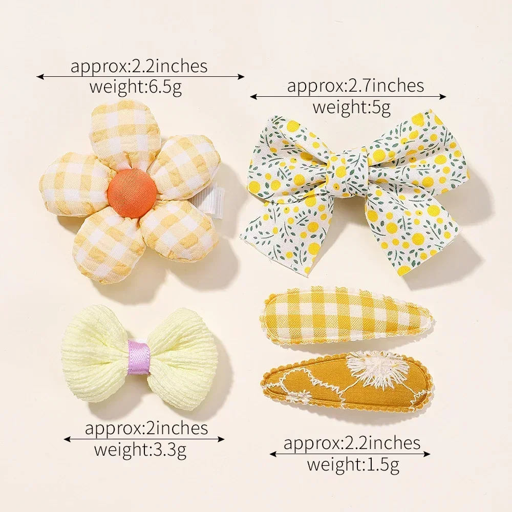 Conjunto accesorios cabello niña lazo floral princesa conejo suave - imagen 2